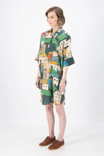 Load image into Gallery viewer, PUEBLITO ESTILO SHIFT DRESS - GREEN