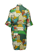 Load image into Gallery viewer, PUEBLITO ESTILO SHIFT DRESS - GREEN