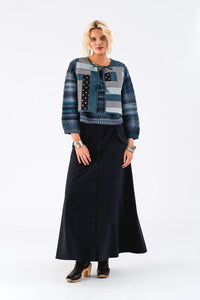 ISLA VEST - BLUE PATCHWORK