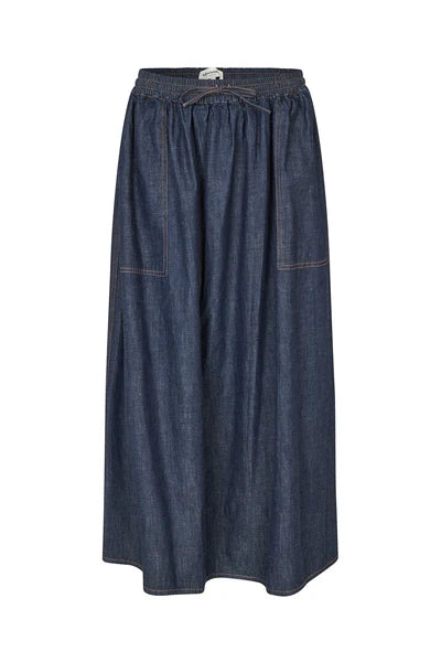 AKANA MAXI SKIRT - BLUE DENIM