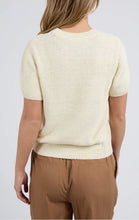 Load image into Gallery viewer, BLAIR SHORT SLEEVE KNIT - WHITE