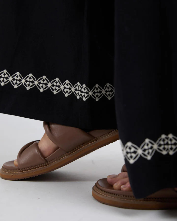 NINA EMBROIDERED PANT