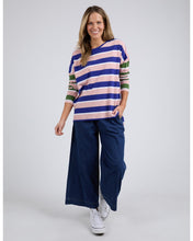 Load image into Gallery viewer, RIBBON LONG SLEEVE TEE - MULTI STRIPE
