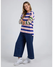 Load image into Gallery viewer, RIBBON LONG SLEEVE TEE - MULTI STRIPE