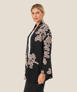 LUISA KNIT CARDIGAN - BLACK