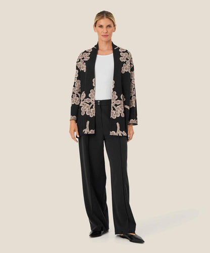 LUISA KNIT CARDIGAN - BLACK