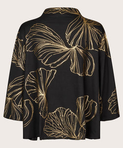 BIRDINI JERSEY TOP - BLACK GOLD