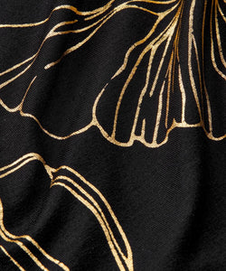 BIRDINI JERSEY TOP - BLACK GOLD