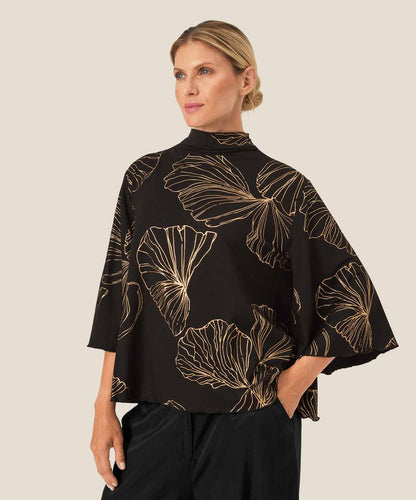 BIRDINI JERSEY TOP - BLACK GOLD