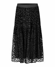 Load image into Gallery viewer, SALOME SKIRT - BLACK LEOPARD