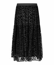 Load image into Gallery viewer, SALOME SKIRT - BLACK LEOPARD