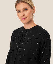 Load image into Gallery viewer, LUCINDIA RHINESTONE CARDIGAN - BLACK