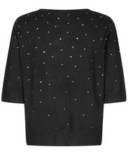 Load image into Gallery viewer, FALDINE RHINESTONE TOP - BLACK