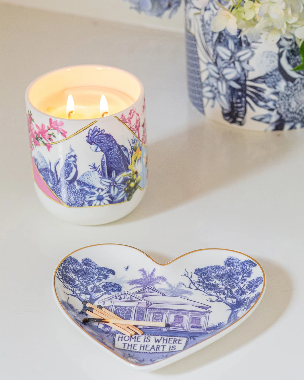 HEART SHAPE TRINKET TRAY - PIECES OF POETRY