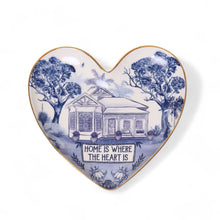 Load image into Gallery viewer, HEART SHAPE TRINKET TRAY - PIECES OF POETRY