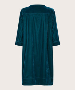 NOKOLO VELVET DRESS - REFLECT POND