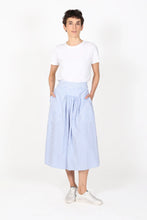 Load image into Gallery viewer, RAYA STRIPED SKIRT - LIGHT BLUE