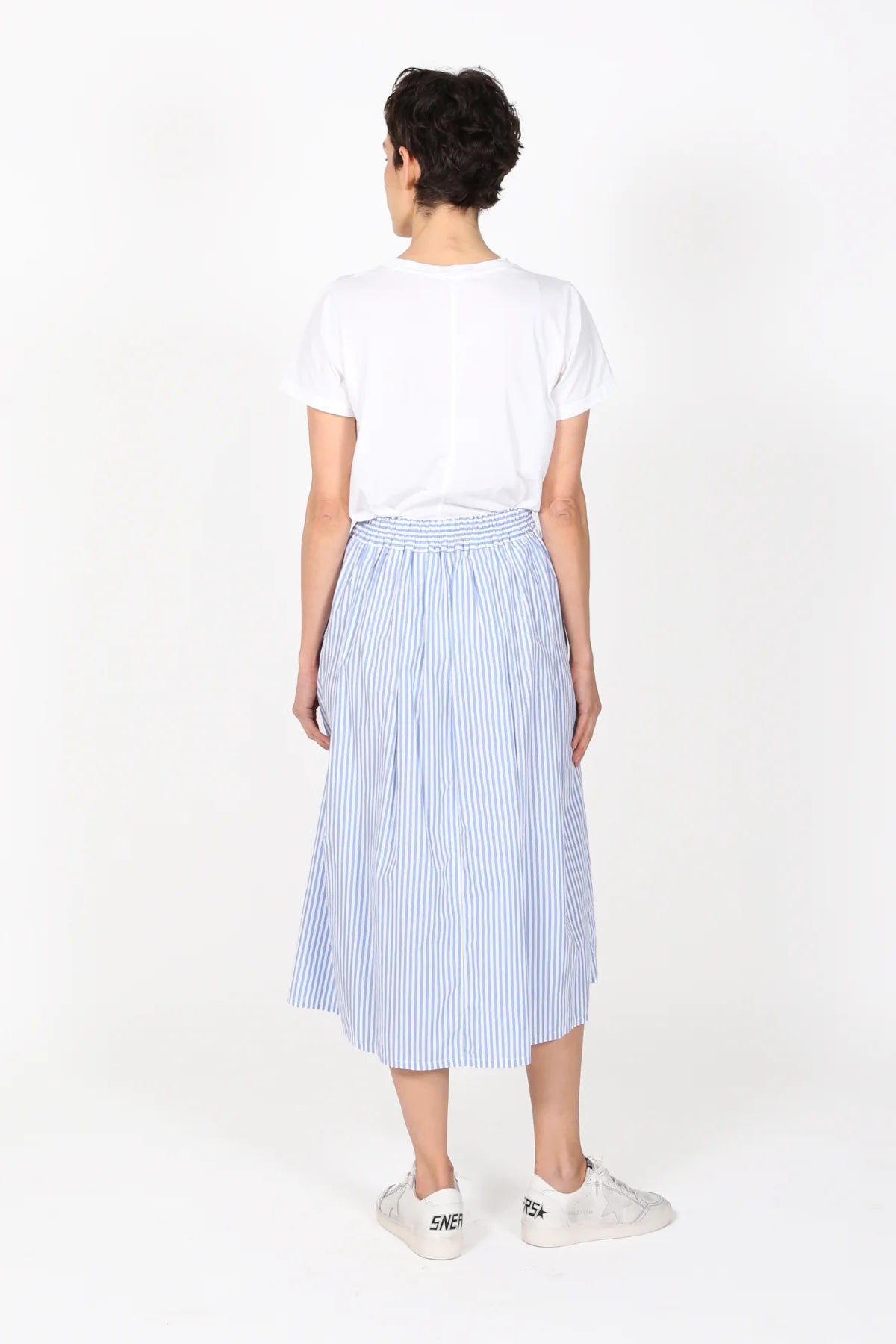 RAYA STRIPED SKIRT - LIGHT BLUE