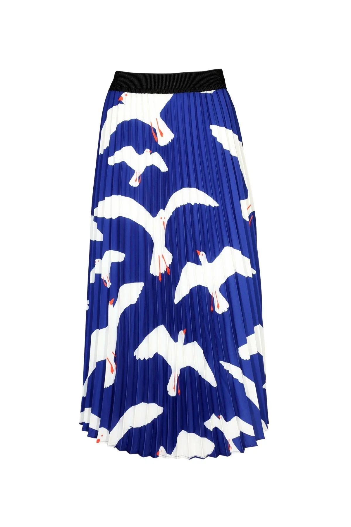 FLOCK PLEATED SKIRT