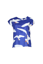 Load image into Gallery viewer, FLOCK TEE - BLUE COTTON VOILE