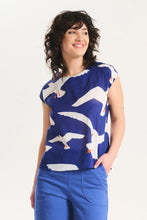 Load image into Gallery viewer, FLOCK TEE - BLUE COTTON VOILE