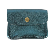 Load image into Gallery viewer, METALLIC COIN PURSE - EMERALD