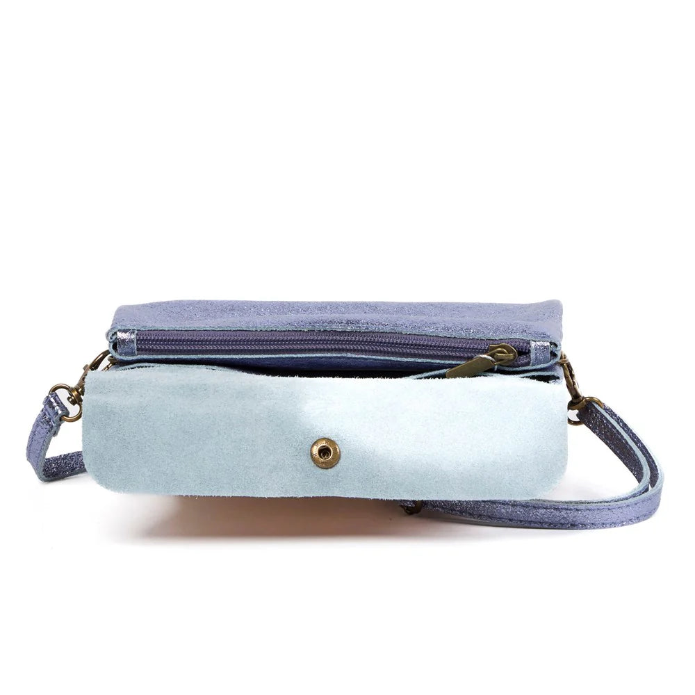 METALLIC MEDIUM TOTE - LILAC
