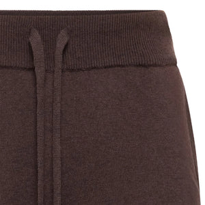 NINA KNIT TROUSER - DARK BROWN