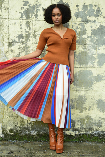 MEET & PLEAT SKIRT