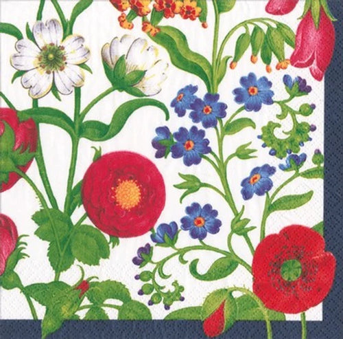 LUNCH NAPKIN - CLOISTERS GARDEN WHITE