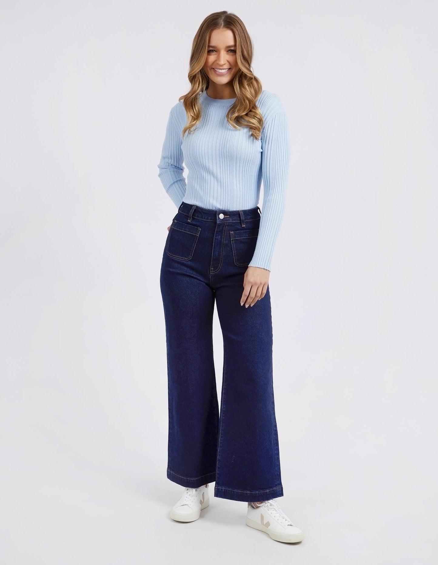 SARAH WIDE LEG JEAN - INDIGO