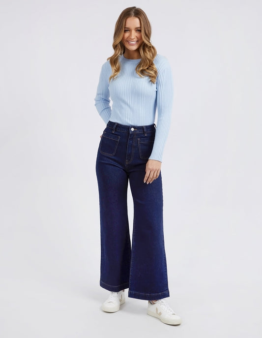 SARAH WIDE LEG JEAN - INDIGO