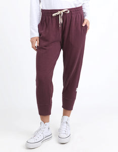 BRUNCH PANT - MERLOT
