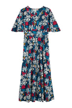 Load image into Gallery viewer, CHATEAUX DRESS (HALF SLEEVE) - SEAWEED FLOWER MARITIME