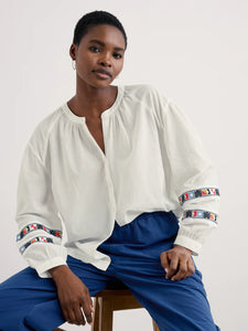 WEAVING SEA SHIRT - CHALK