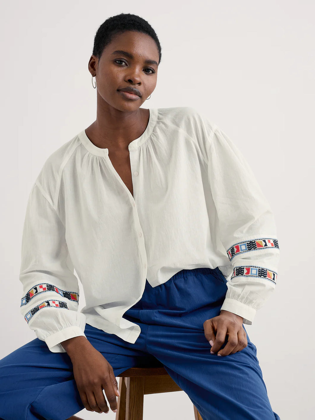 WEAVING SEA SHIRT - CHALK