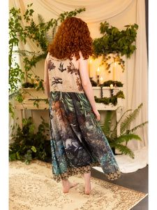 BOHÈME SLIP DRESS WITH DEER