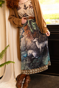 BOHÈME SLIP DRESS WITH DEER