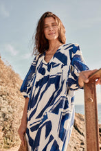 Load image into Gallery viewer, EARTHS COLOURS DRESS - HARBOUR SAILS CHALK