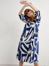 Load image into Gallery viewer, EARTHS COLOURS DRESS - HARBOUR SAILS CHALK