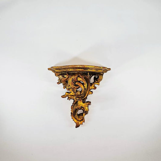 SMALL GOLD BAROQUE SHELF