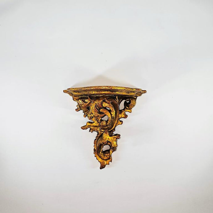SMALL GOLD BAROQUE SHELF