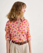 Load image into Gallery viewer, LARISSA SHIRT - SUN GEO MARIGOLD