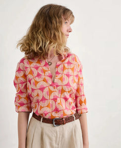 LARISSA SHIRT - SUN GEO MARIGOLD