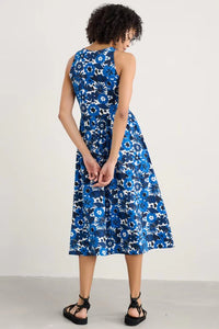 PORTHMEOR WAVE DRESS - SCREENPRINT FLORAL CARGO