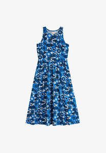 PORTHMEOR WAVE DRESS - SCREENPRINT FLORAL CARGO