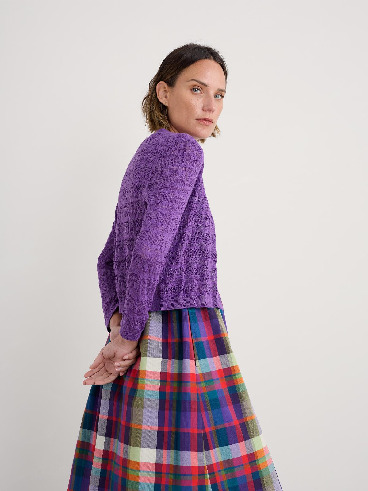 SWEET DAY CARDIGAN - PANSY