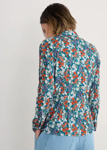 LARISSA SHIRT - WILD HOLLYHOCK DARK DRIFT