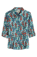 Load image into Gallery viewer, LARISSA SHIRT - WILD HOLLYHOCK DARK DRIFT