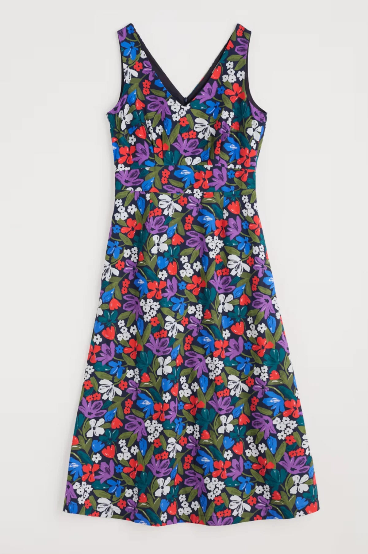 SKY BEYOND DRESS - CRAYON FLORAL MARITIME